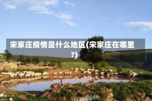 宋家庄疫情是什么地区(宋家庄在哪里?)
