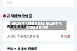 宿迁疫情风险地区最新/宿迁疫情风险地区最新消息