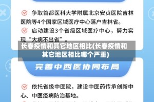 长春疫情和其它地区相比(长春疫情和其它地区相比哪个严重)
