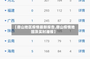 【唐山地区疫情最新报告,唐山疫情地图及实时播报】