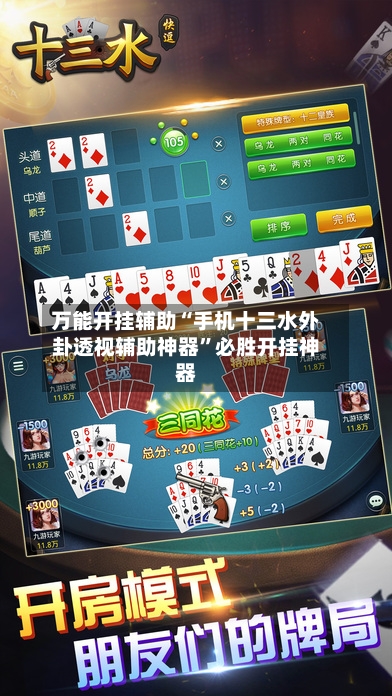 万能开挂辅助“手机十三水外卦透视辅助神器”必胜开挂神器-第2张图片