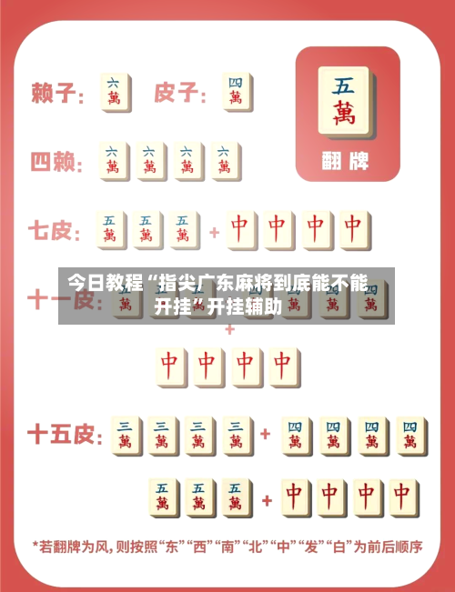 今日教程“指尖广东麻将到底能不能开挂	”开挂辅助-第1张图片
