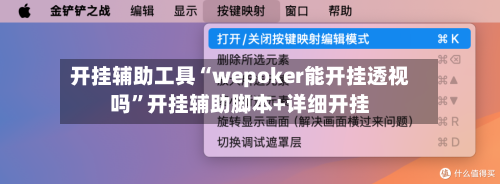 开挂辅助工具“wepoker能开挂透视吗	”开挂辅助脚本+详细开挂-第2张图片