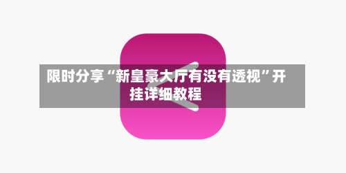 限时分享“新皇豪大厅有没有透视”开挂详细教程-第1张图片