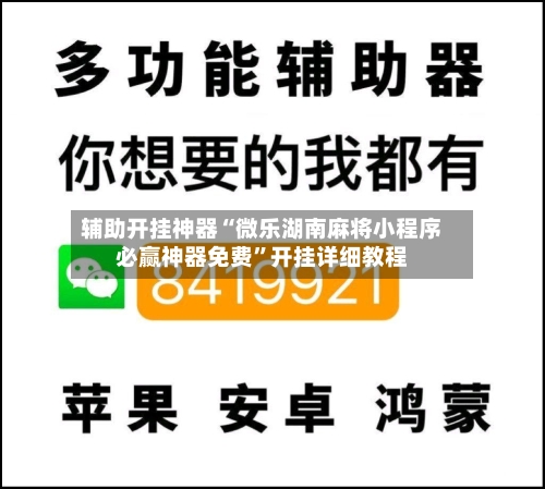 辅助开挂神器“微乐湖南麻将小程序必赢神器免费”开挂详细教程-第1张图片