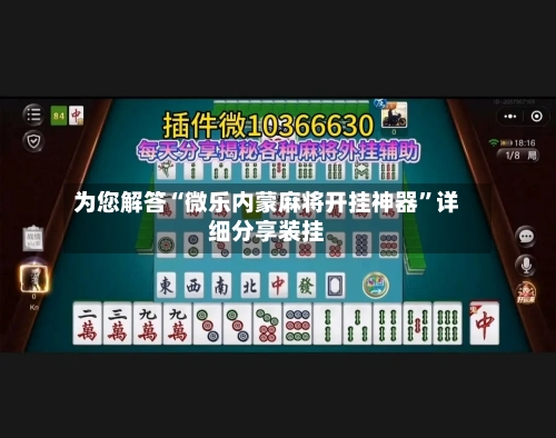 为您解答“微乐内蒙麻将开挂神器”详细分享装挂-第3张图片