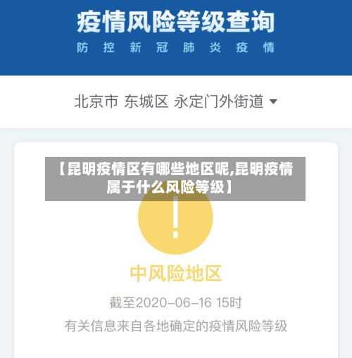 【昆明疫情区有哪些地区呢,昆明疫情属于什么风险等级】-第1张图片