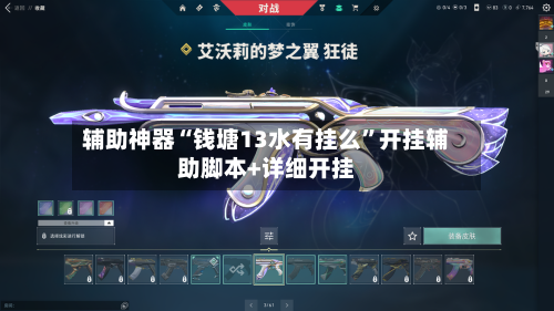 辅助神器“钱塘13水有挂么”开挂辅助脚本+详细开挂-第3张图片