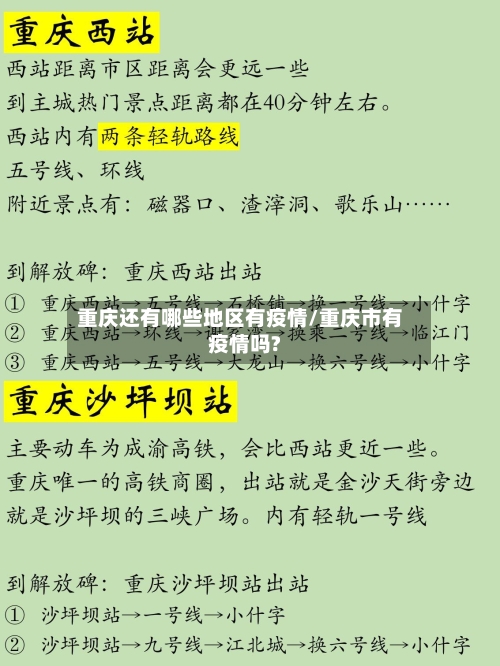 重庆还有哪些地区有疫情/重庆市有疫情吗?-第1张图片
