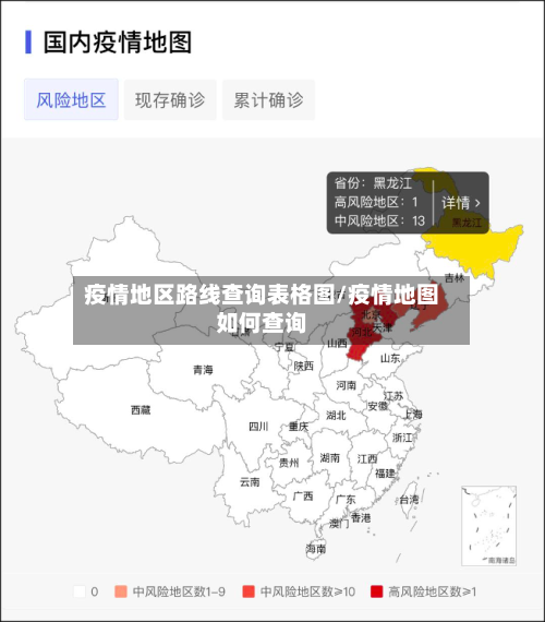 疫情地区路线查询表格图/疫情地图如何查询-第1张图片