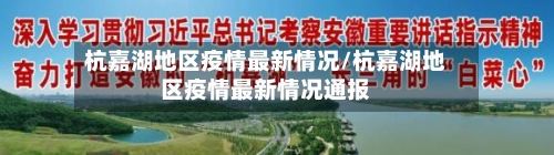 杭嘉湖地区疫情最新情况/杭嘉湖地区疫情最新情况通报-第2张图片