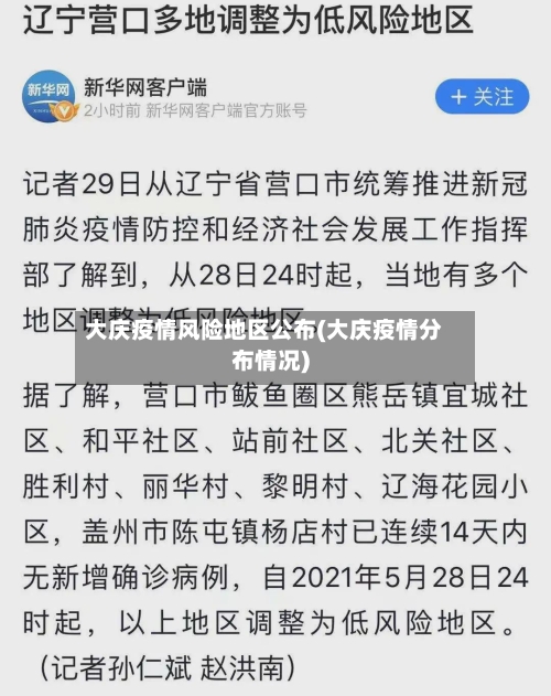 大庆疫情风险地区公布(大庆疫情分布情况)-第1张图片